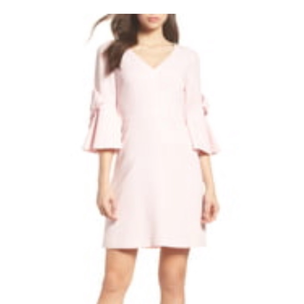 Eliza J Bell Sleeve Sheath Dress - Blush Color